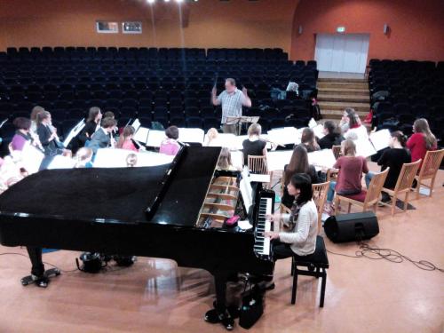2014 m. gegužės 30 d. repeticija su Norderstedt muzikos mokyklos fleitininkais (Vokietija)
